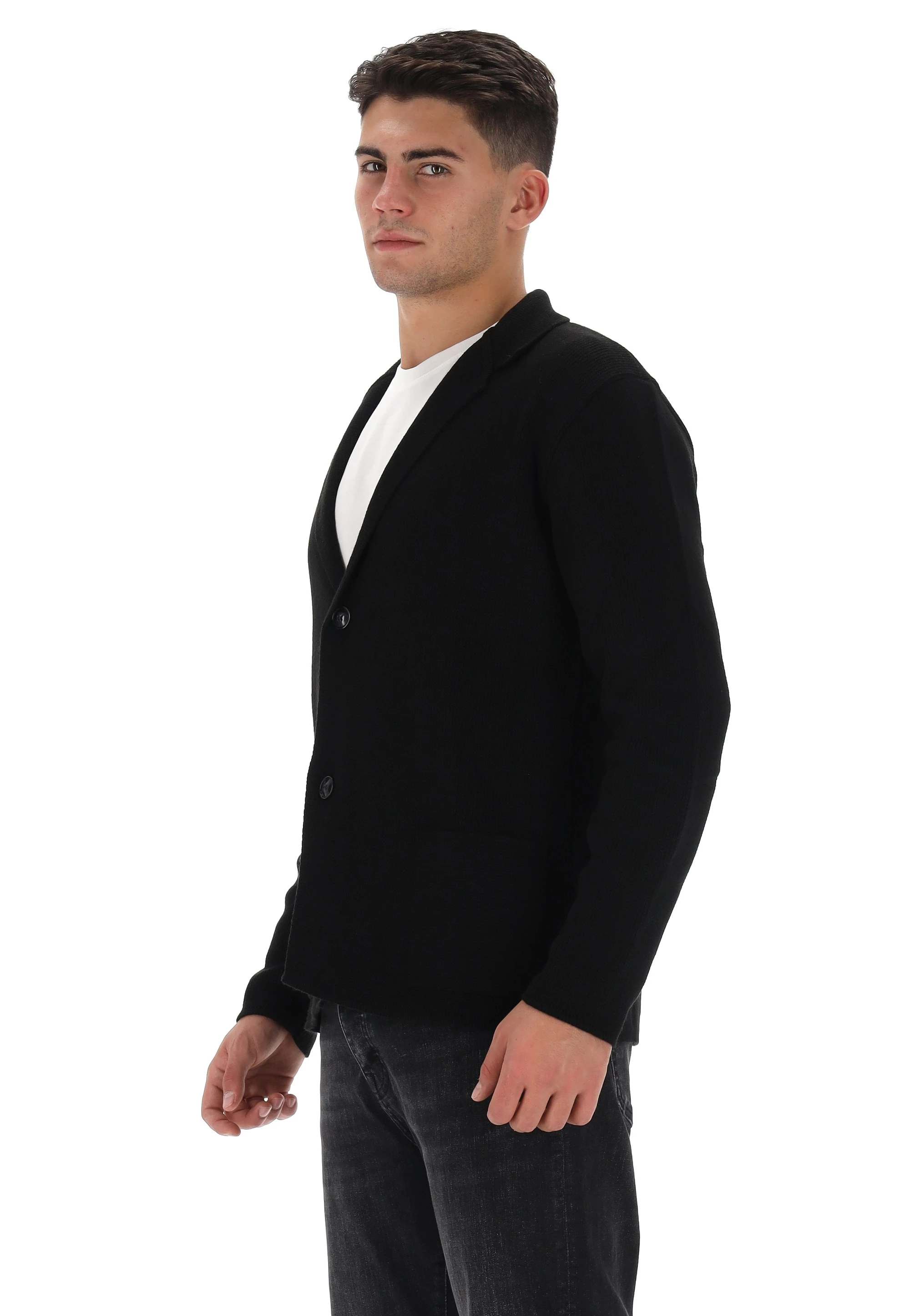 Cardigan con bottoni Over/D OC1F2W5M29
